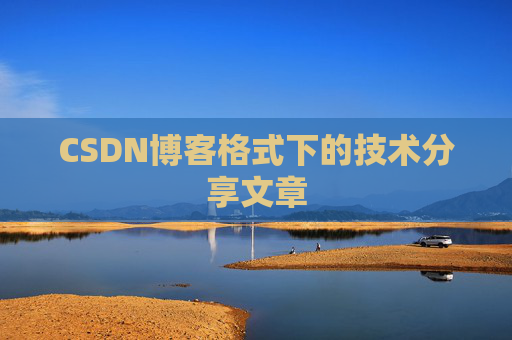 CSDN博客格式下的技术分享文章